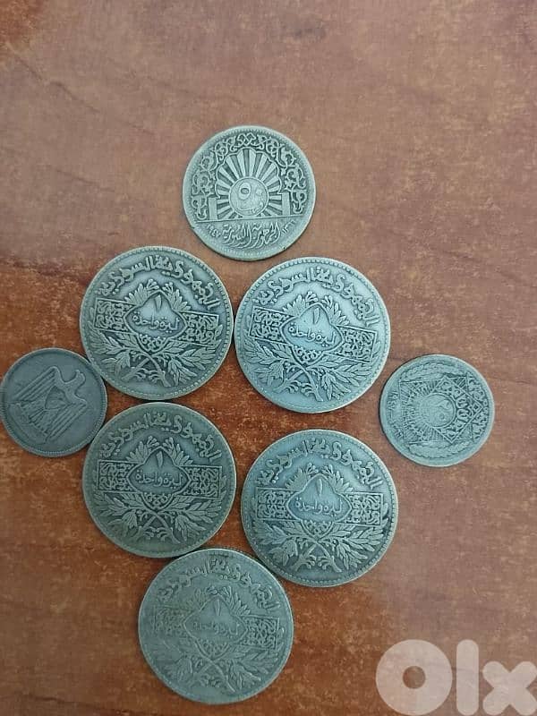 عملات سورة فضة اصدار 1947و 1950 1