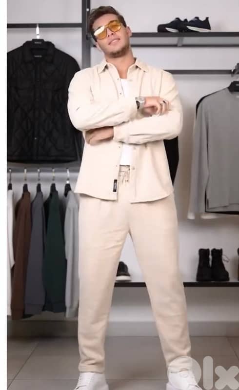 set of 2 trendy outfit jacket and pant 2