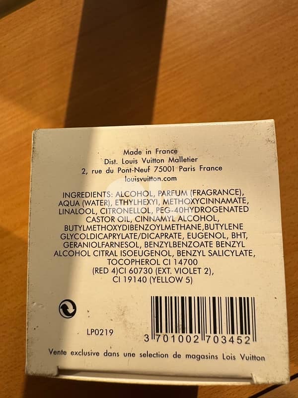 authentic 100ml louis vuitton perfume afternoon swim 5