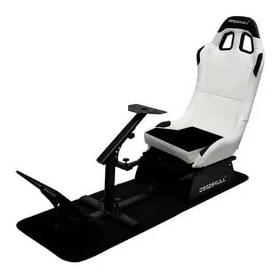 Deadskull Racing Seat For Steering Wheel White