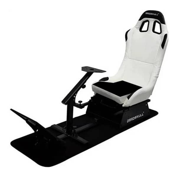 Deadskull Racing Seat For Steering Wheel White 0