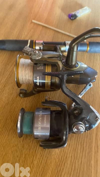okuma  and shimano