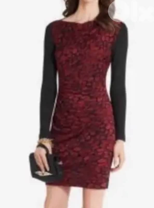 dVF print wool dress 0