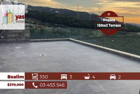 Bsalim 350m2 | 150m2 Terrace | Duplex | Open View | New | Catch | OH