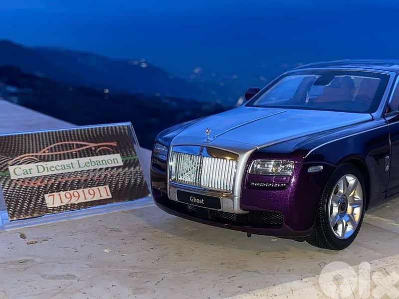 rolls royce purple version kyosho diecast model car scale 1/18 0