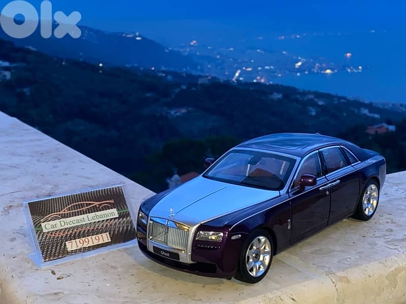 rolls royce purple version kyosho diecast model car scale 1/18 1