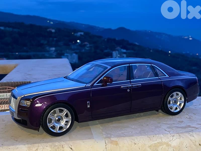 rolls royce purple version kyosho diecast model car scale 1/18 3