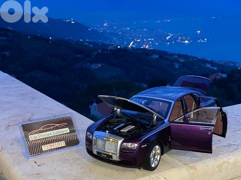 rolls royce purple version kyosho diecast model car scale 1/18 14