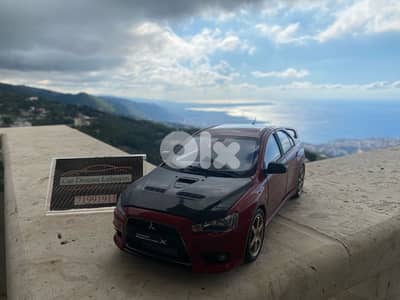 mitsubishi evo X scale 1/18 diecast model car