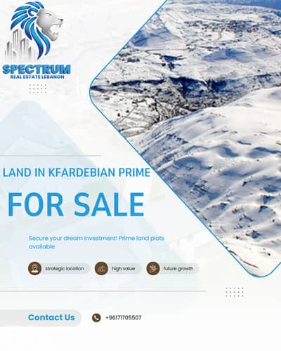 30 SECONDS TO THE SLOPES LANF DOR SALE IN MZAAR ZONE 25/50, (KFLN-178)