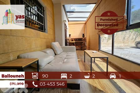 Ballouneh 90m2 | Furnished | Well Maintained | Decorated | View | TO