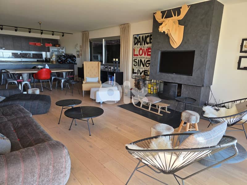 FULLY FURNISHED CHALET FOR SALE IN FAQRA WITH TERRACE , (KFA-115) 1