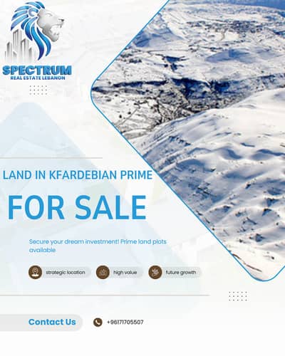 30 SECONDES TO THE SLOPES LAND FOR SALE IN MZAAR PRIME, (KFLN-177)
