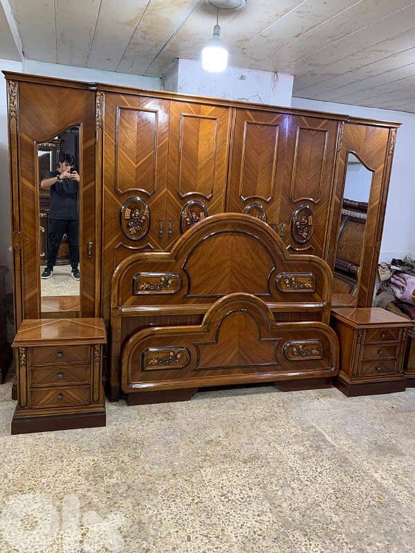 اوضة نوم خشب زان ولاتي كلا ملبسة قشر 0