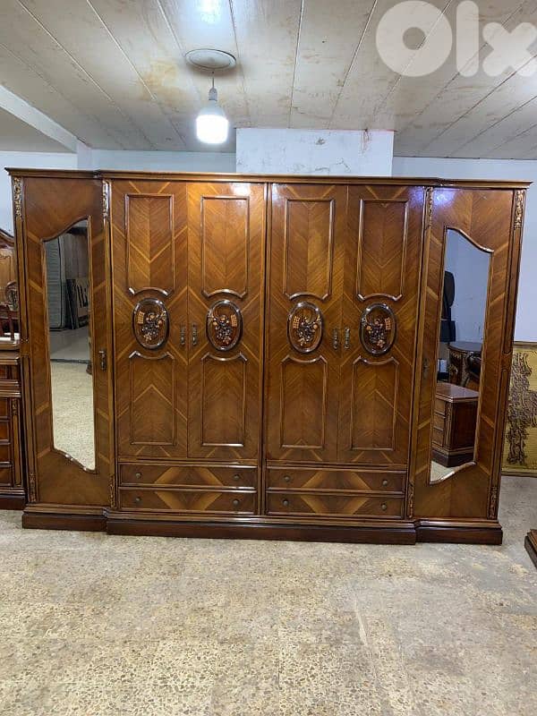 اوضة نوم خشب زان ولاتي كلا ملبسة قشر 5