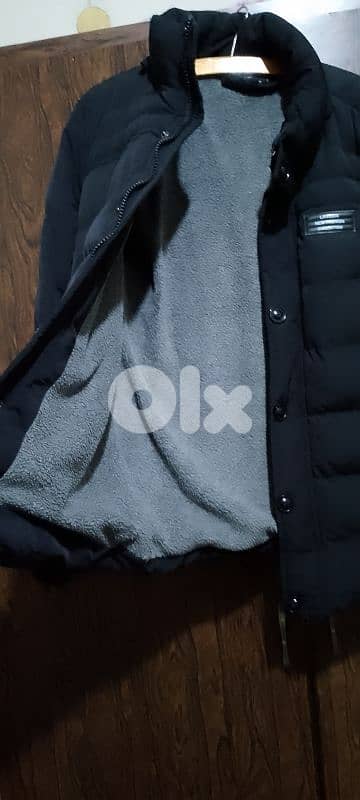 jacket large size black used like new 1