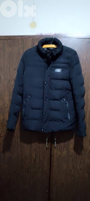 jacket large size black used like new 2