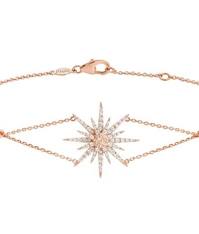 Djula gold and diamond sun bracelet