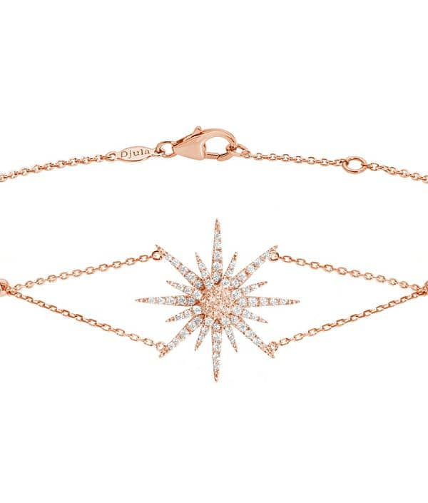 Djula gold and diamond sun bracelet 0