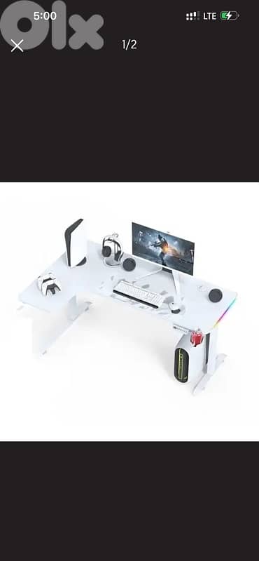 Electric Adjustable L-Shape Corner Desk 160cm