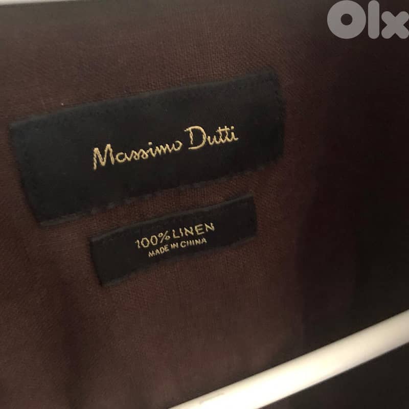Massimo dutti 100% linen slim fit shirt - Size S 1