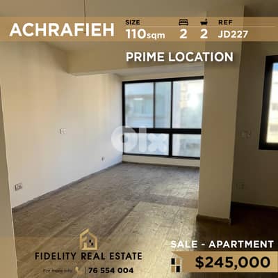 Apartment for sale in Achrafieh JD227  شقة للبيع في الأشرفية