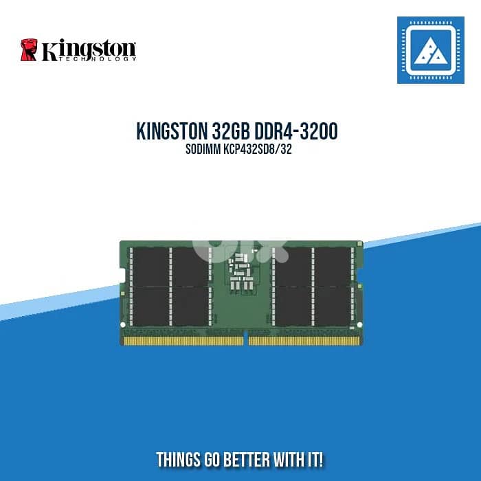 Kingston 32GB DDR4-3200 Laptop RAM (SO-DIMM, 260-pin) 1
