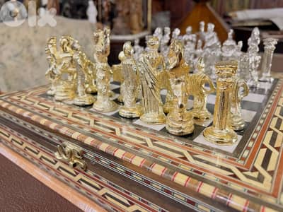 wooden chess table