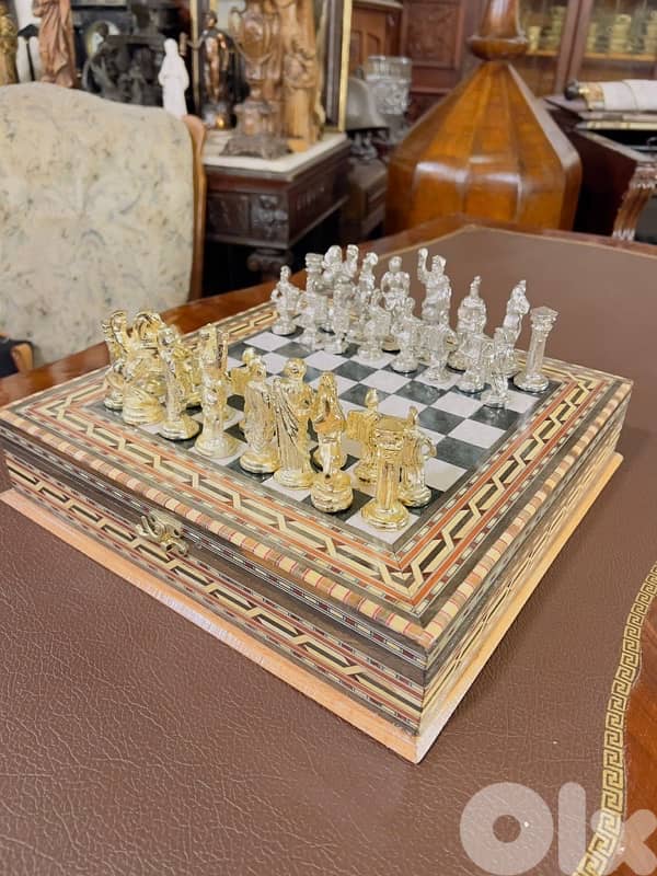 wooden chess table 1