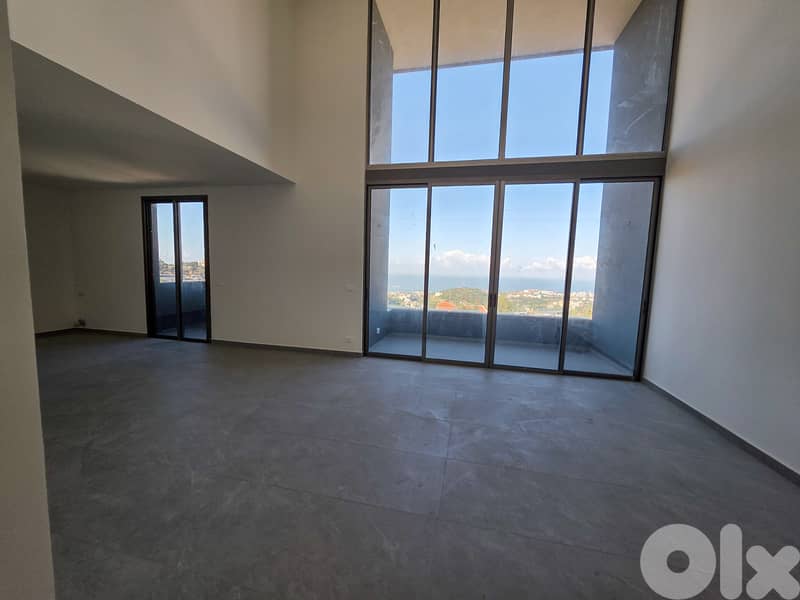 Brand New Duplex in Mazraat Yachouh, Metn with a Breathtaking Sea View 0