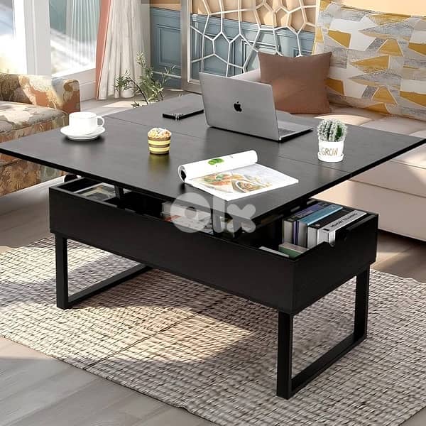 VOWNER Coffee Table Height Adjustable, 3-in-1 1