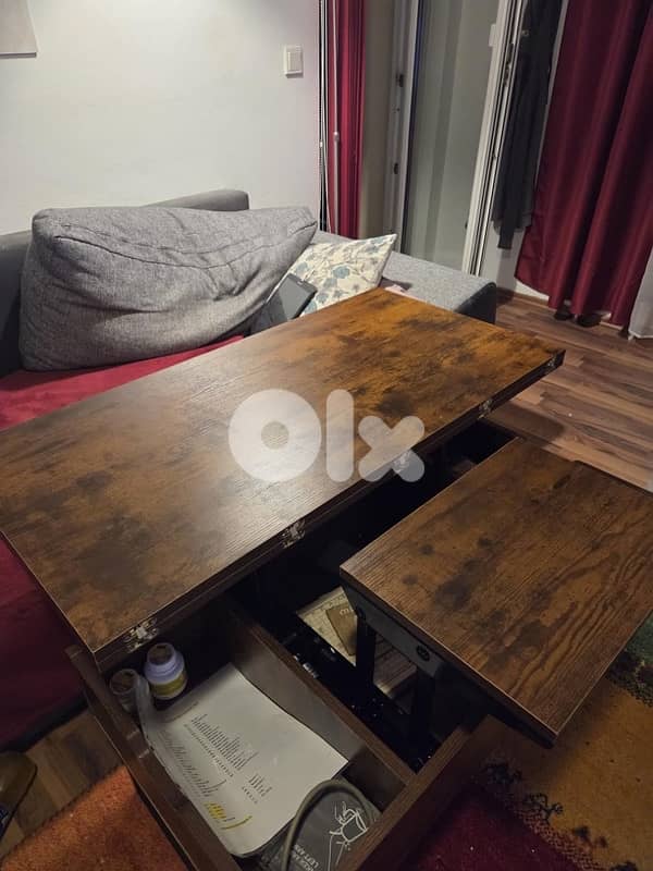 VOWNER Coffee Table Height Adjustable, 3-in-1 2