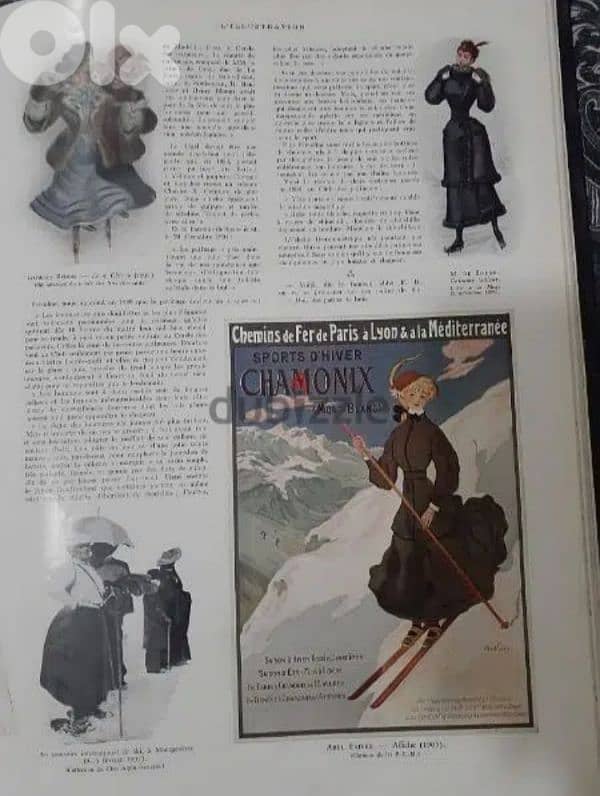 مجلد يحوي أعداد من مجلة فرنسية قديمة  بين عامي 1920 الى 1930 7