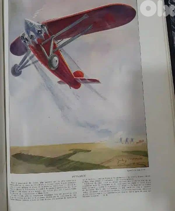 مجلد يحوي أعداد من مجلة فرنسية قديمة  بين عامي 1920 الى 1930 8