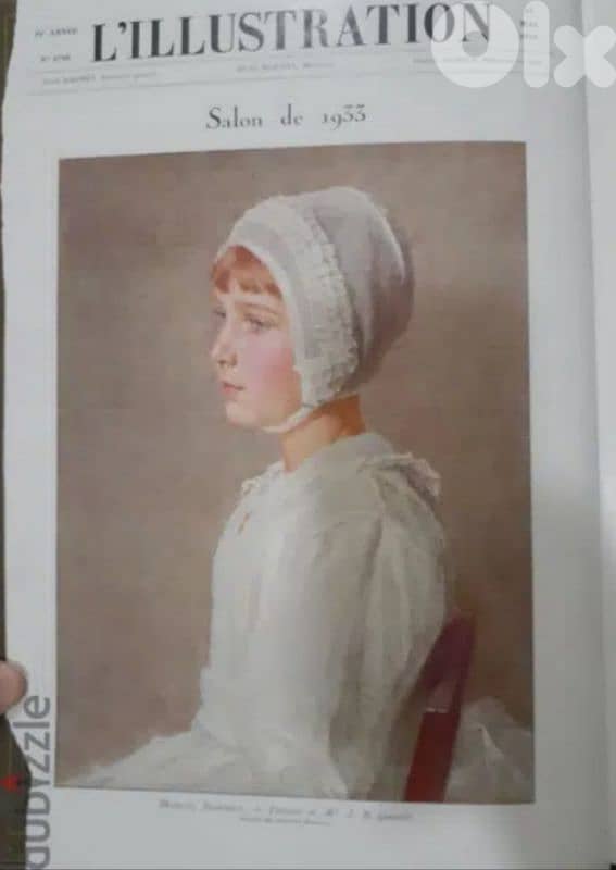 مجلد يحوي أعداد من مجلة فرنسية قديمة  بين عامي 1920 الى 1930 13
