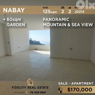 Apartment for sale in Nabay JD214 شقة  للبيع في ناباي
