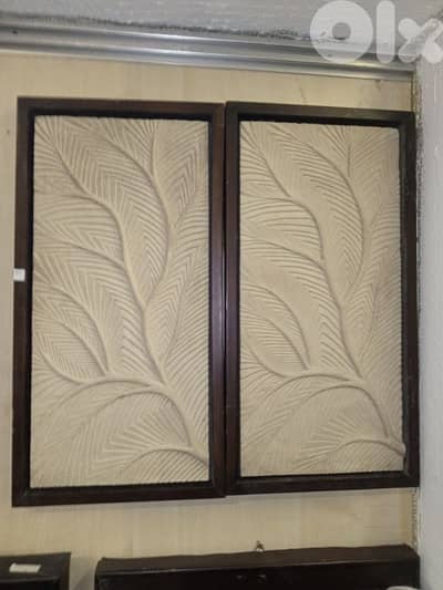 Framed stone sculptures