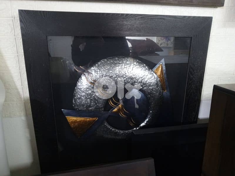 Framed metal mural 0