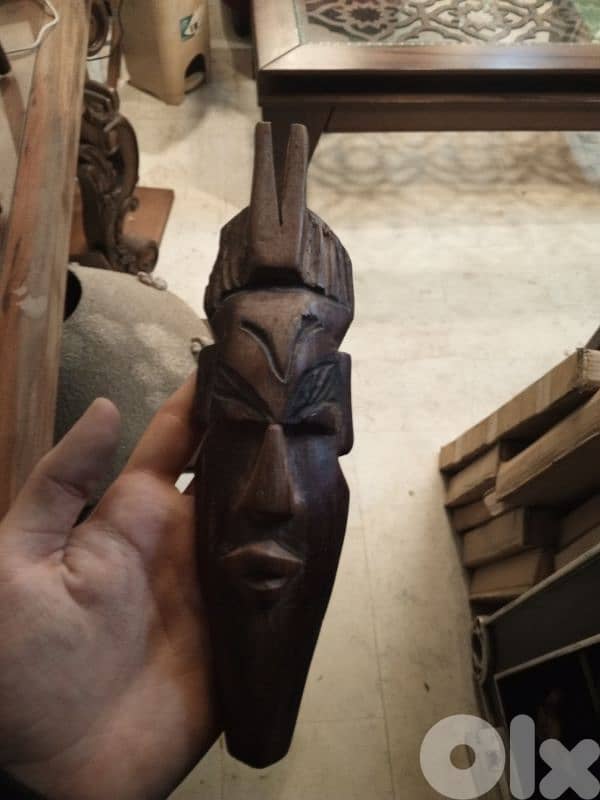 small wooden face masks 0