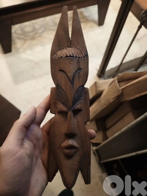 small wooden face masks 5