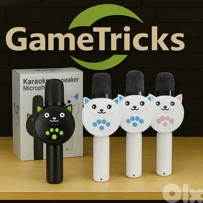 Kids kitty microphone wireless  bluetooth for singing