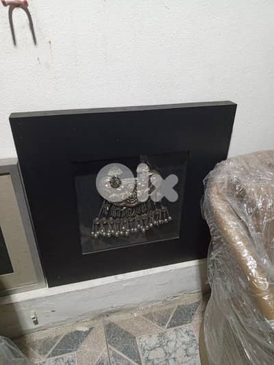 framed Chinese longevity charm