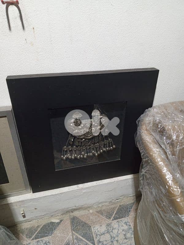 framed Chinese longevity charm 0