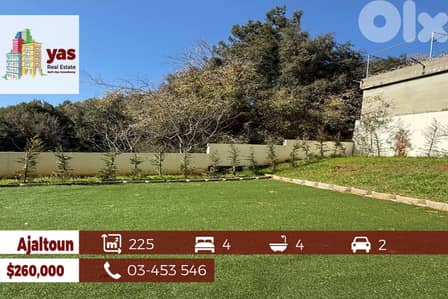 Ajaltoun 225m2 | 160m2 Garden | Luxurious | Catch | New | View |