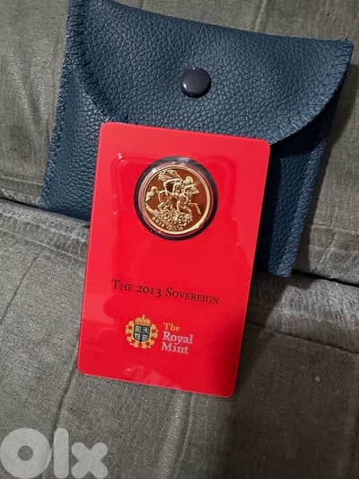 Royal Mint Gold Lira Rare Piece 8 Gram 22 K