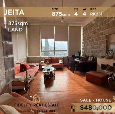 House for sale in Jeita RK251 منزل للبيع في جعيتا