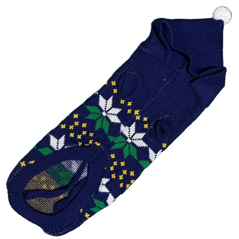 Winter Clothes for Small Dogs - Blue Sweater 1