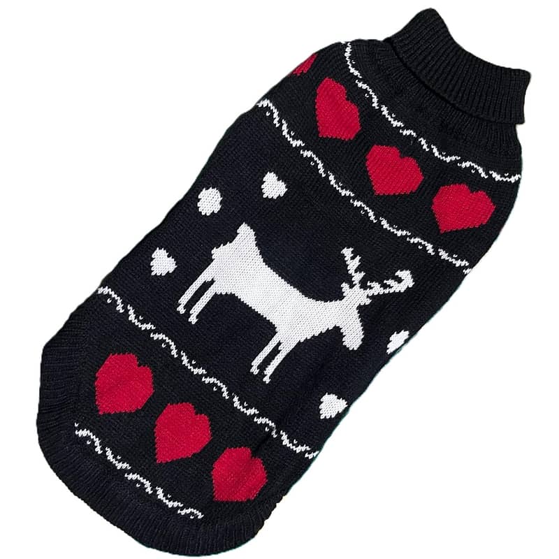 Winter Clothes for Small Dogs - Black Sweater 0