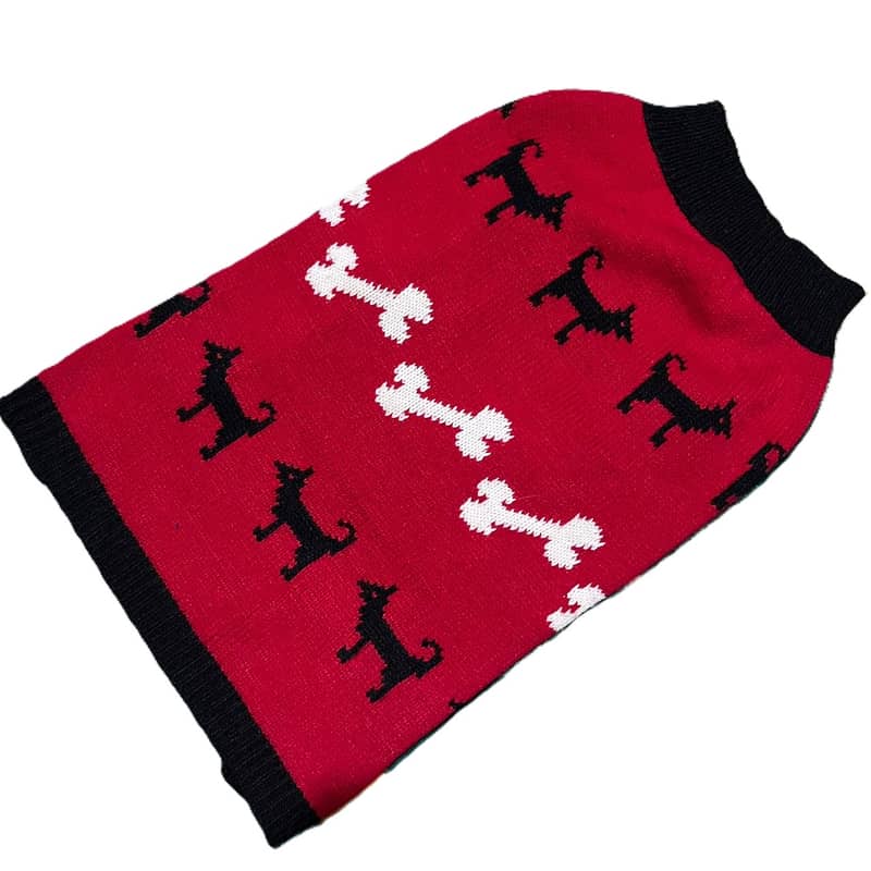 Winter Clothes for Small Dogs - Red Sweater 0