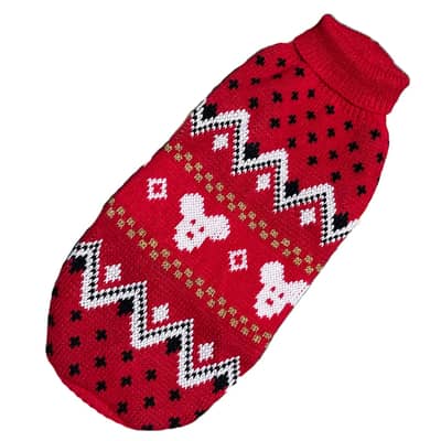 Winter Sweater for X-Small Dogs - Red